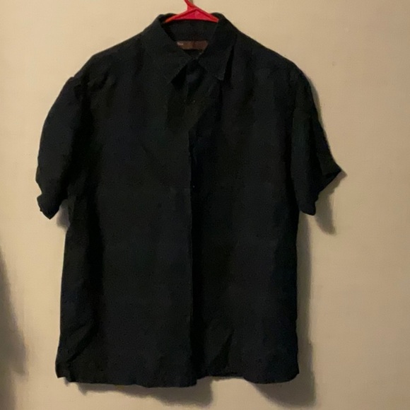 Perry Ellis Black Casual Button Down Shirt - Picture 1 of 6